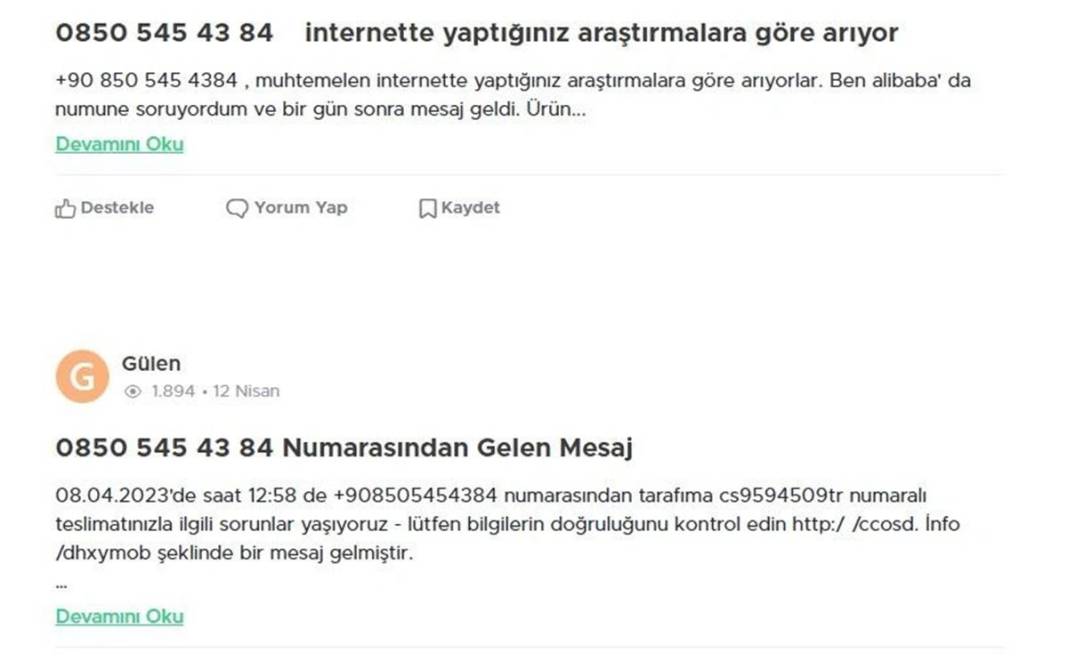 Bu numaralara dikkat: Dolandırılabilirsiniz! Spam yapan 0850 no'lu numaralar yayınlandı, hemen engelleyin 8